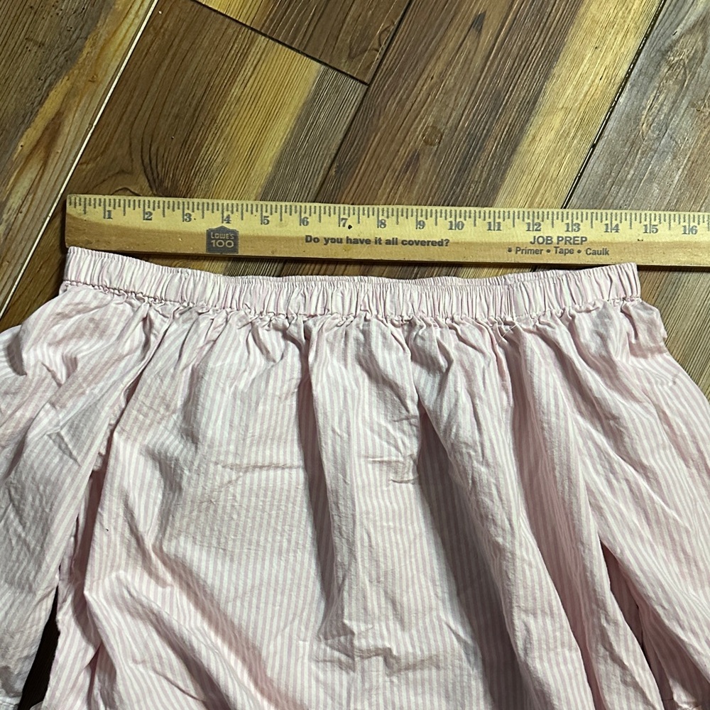 Free Assembly Pink Stripe Off-Shoulder Women's Top Small - Picture 7 of 9